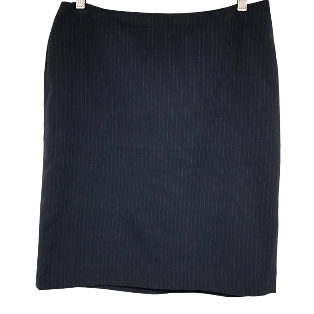 Banana Republic Black Pinstriped Dress  Skirt size 8